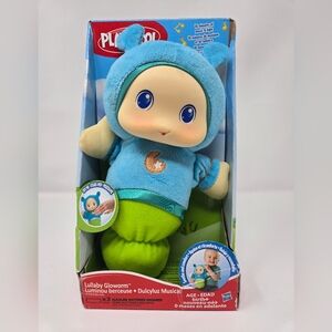 2013 Playskool Hasbro Lullaby Musical Light Up Gloworm Glo Worm Bug Baby Plush